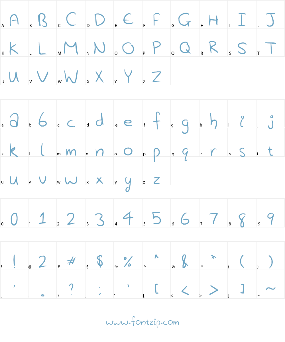 Creative A's Font Character